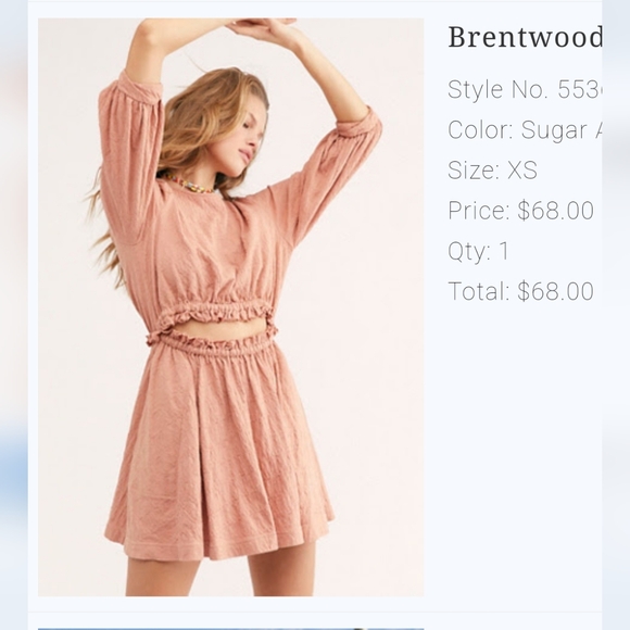 Free People Brentwood Mini Dress - Picture 2 of 4